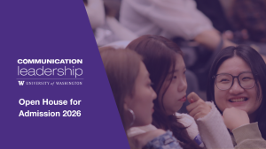 Three students smiling