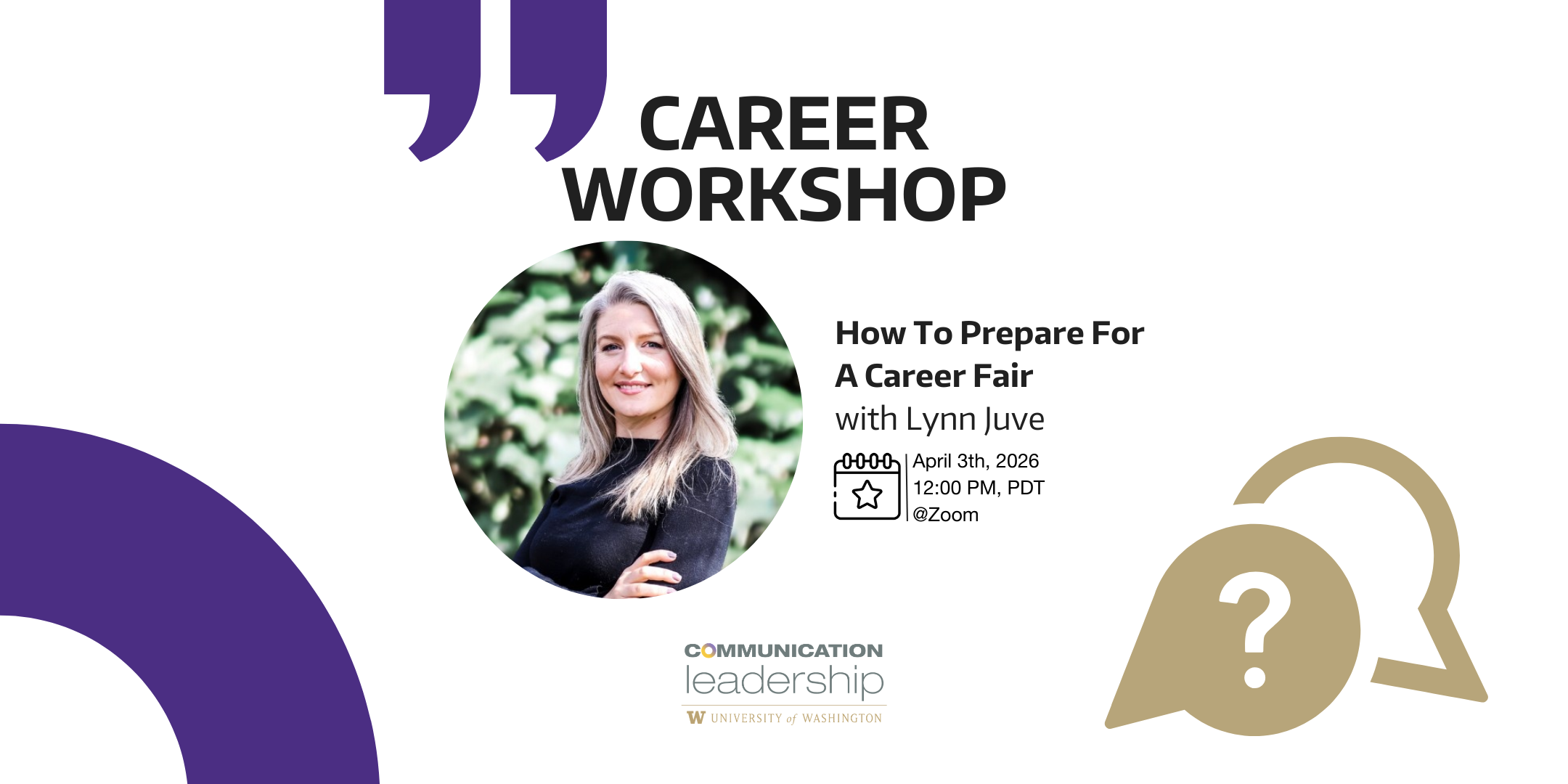 Career Workshop: How to Prepare for a Career Fair Banner
