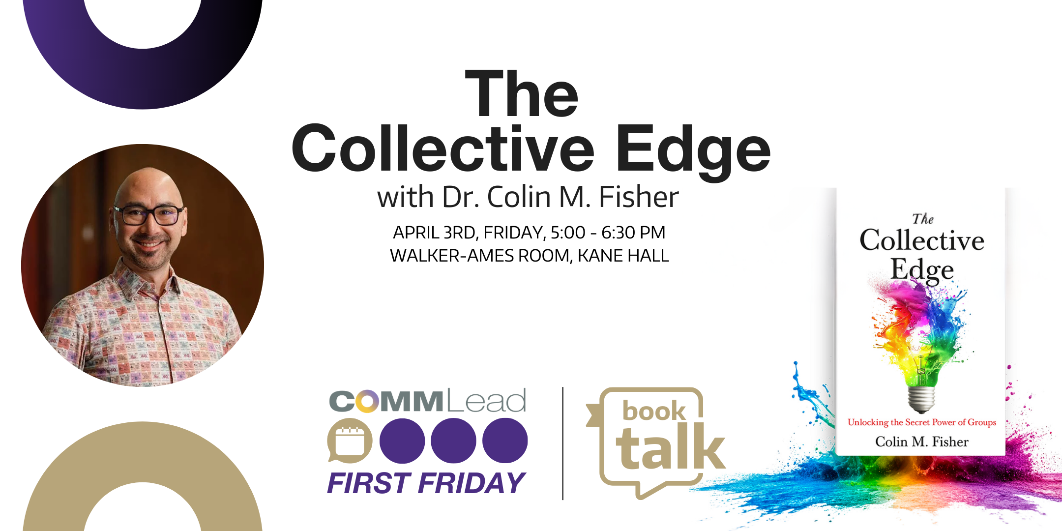 Banner for First Friday event