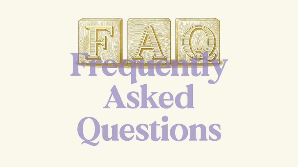 Banner for Frequently asked questions with an icon