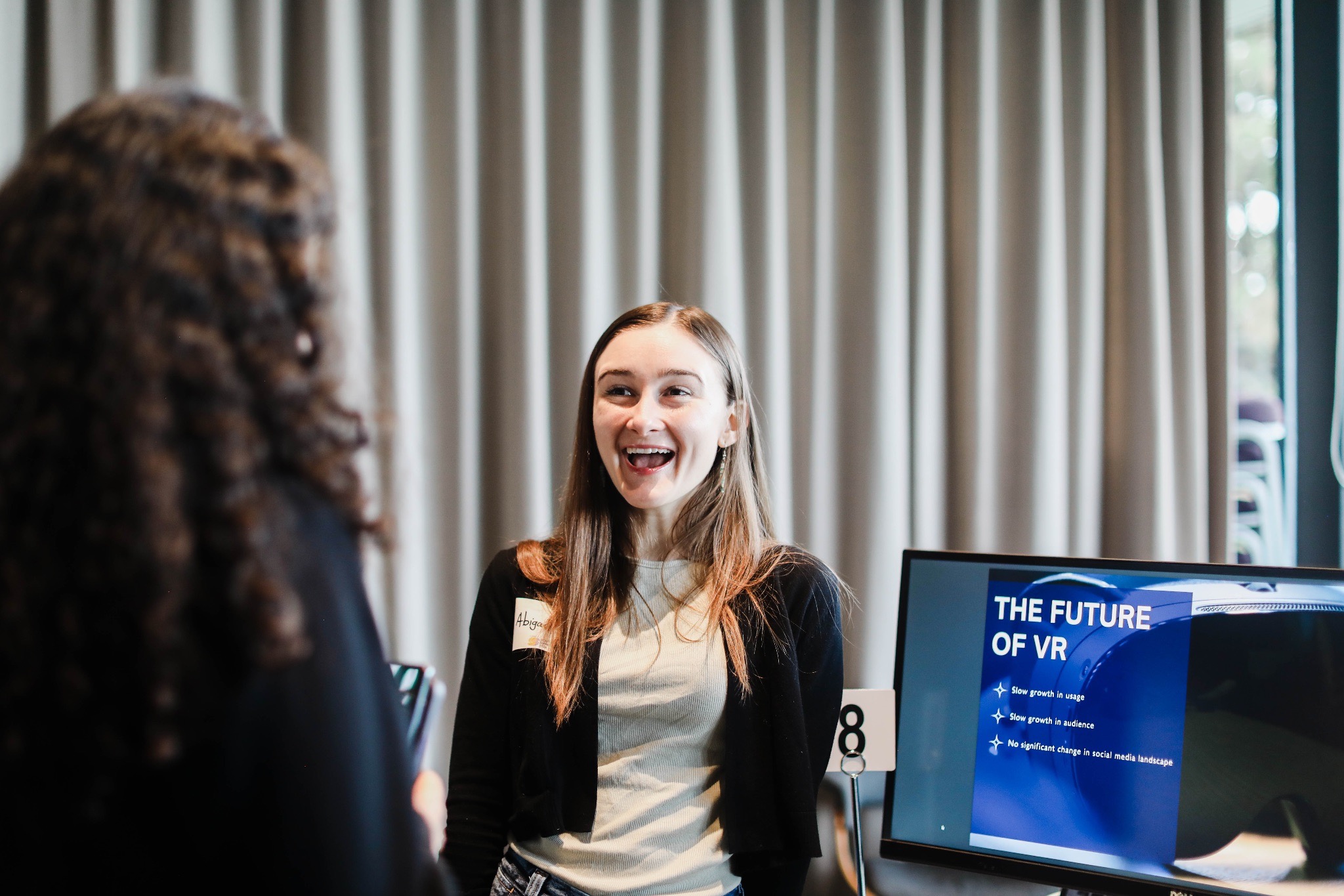 Comm Lead student presenting at the 2026 Screen Summit